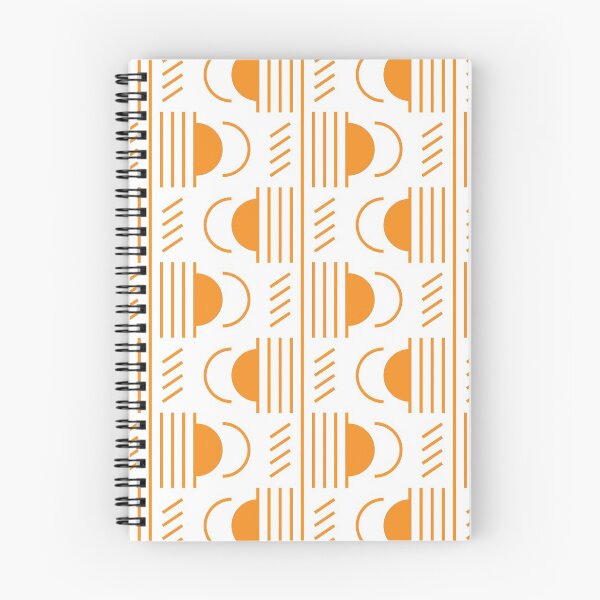 Item preview, Lines & Semicircles Geometric Pattern – Orange designed and sold by RoguePatterns.
