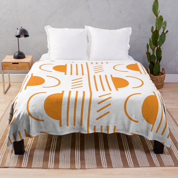 Item preview, Lines & Semicircles Geometric Pattern – Orange designed and sold by RoguePatterns.