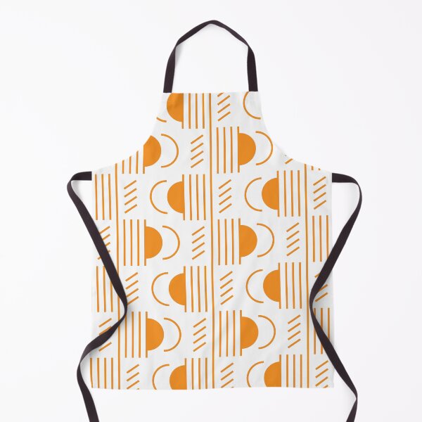 Item preview, Lines & Semicircles Geometric Pattern – Orange designed and sold by RoguePatterns.
