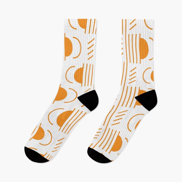 Item preview, Lines & Semicircles Geometric Pattern – Orange designed and sold by RoguePatterns.