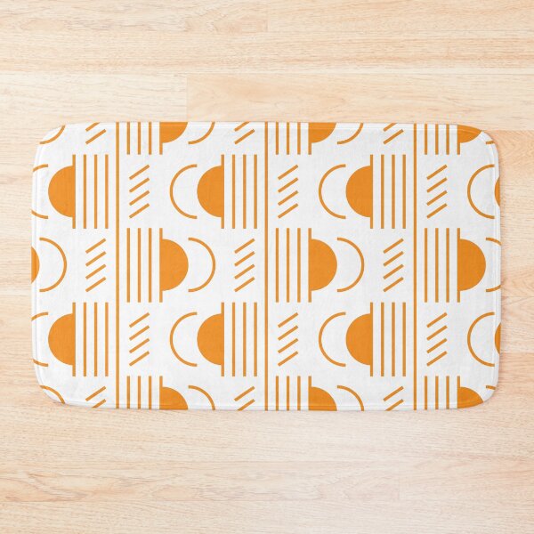 Item preview, Lines & Semicircles Geometric Pattern – Orange designed and sold by RoguePatterns.