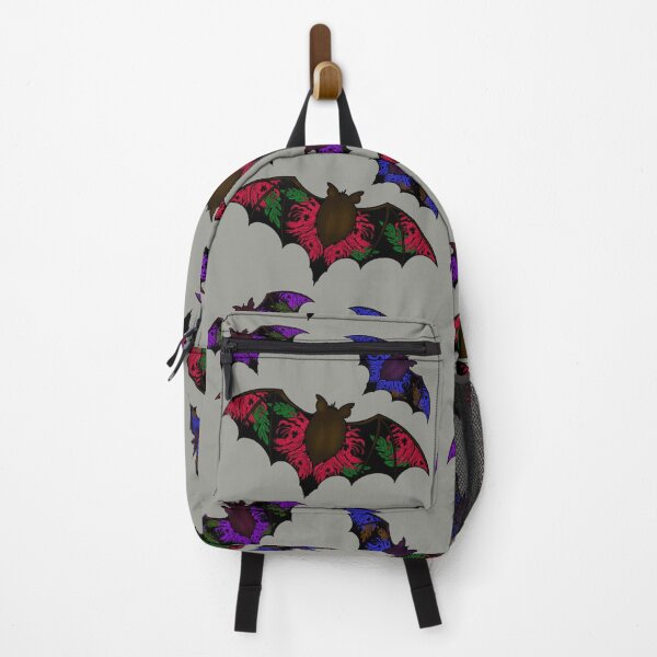 Item preview, Halloween bats and multicolored chrysanthemums designed and sold by BV-creas.