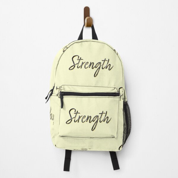 Item preview, Strength Motivating Script Watercolor Bright designed and sold by sharedipmemes.