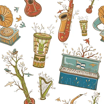 Artwork thumbnail, Rustic Musical Instruments by mischellero