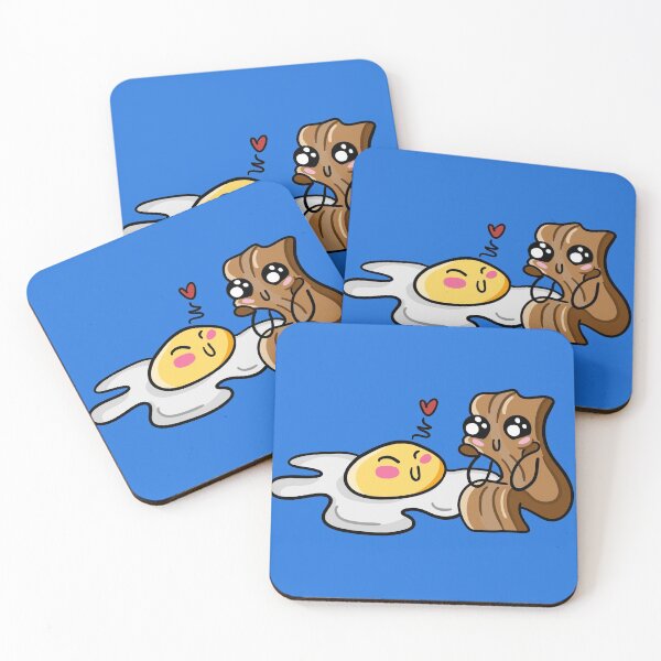 Item preview, Cute Bacon & Eggs Kawaii Drawing | Adorable Food Illustration Cartoon designed and sold by SLAG-Creative.
