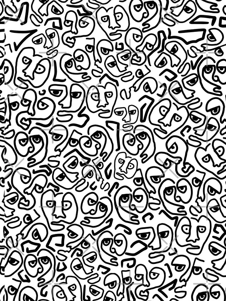 Thumbnail 5 of 5, iPhone Case, Doodle face designed and sold by Mansell13.