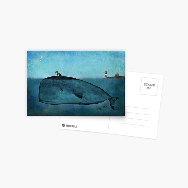 Whale and dog Postcard