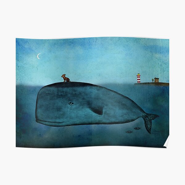 Whale and dog Poster