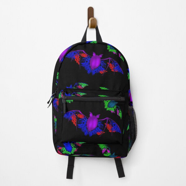 Item preview, Halloween bats and multicolored chrysanthemums designed and sold by BV-creas.