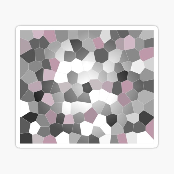 Dusty Pink Mosaic Art Sticker