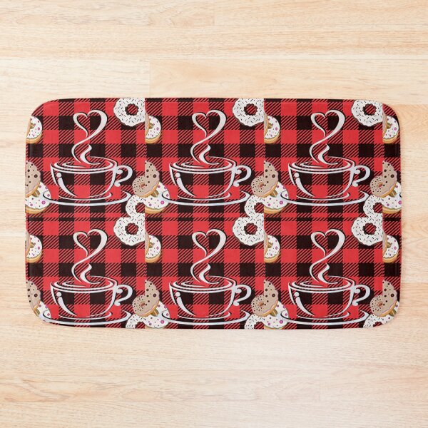 Item preview, Coffee Lover Gifts Buffalo Red & Black Plaid, Donut Design Winter Cozy Gift designed and sold by Cute & Sassy Custom Gifting Boutiques.