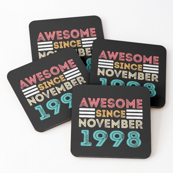 Item preview, Retro Vintage 22nd Birthday - Awesome Since November 1998 designed and sold by meedTee.