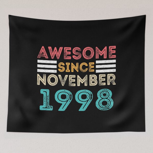Item preview, Retro Vintage 22nd Birthday - Awesome Since November 1998 designed and sold by meedTee.
