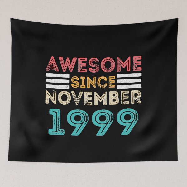 Item preview, Retro Vintage 21st Birthday - Awesome Since November 1999 designed and sold by meedTee.