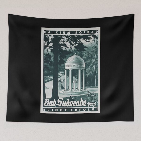 Item preview, Bad Suderode retro poster designed and sold by CorasPosters.