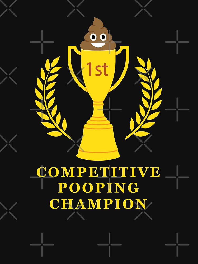 Artwork view, COMPETITIVE POOPING CHAMPION designed and sold by Catinorbit