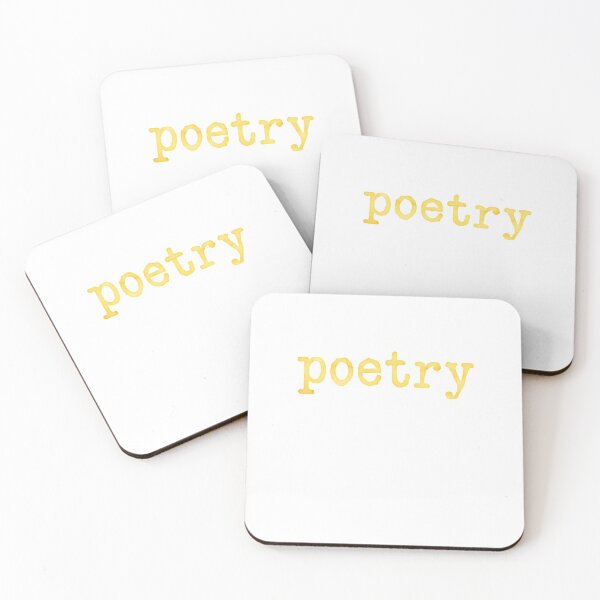 Item preview, Poetry Yellow Type Poem Book School College designed and sold by sharedipmemes.