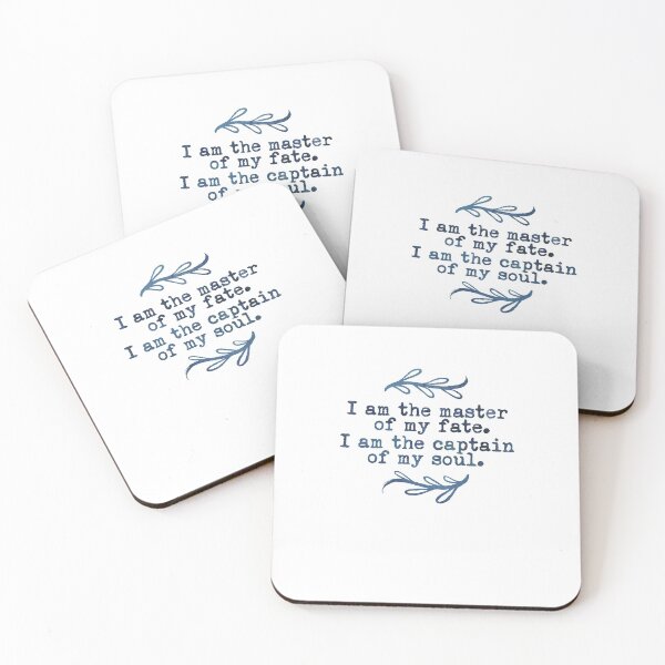 Item preview, I'm The Master Of My Fate Motivation Quote designed and sold by sharedipmemes.