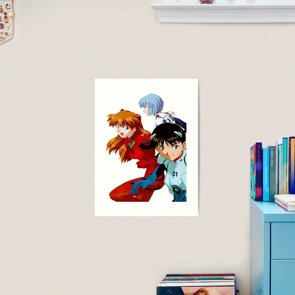 EVANGELION Acrylic Art β シンジ＆アスカ 受注生産品】RADIO EVA A077 EVANGELION Acrylic Art β/シンジ