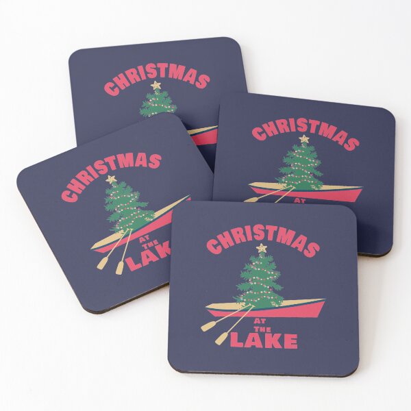 Item preview, Christmas At The Lake Rowboat designed and sold by SharksOnShore.