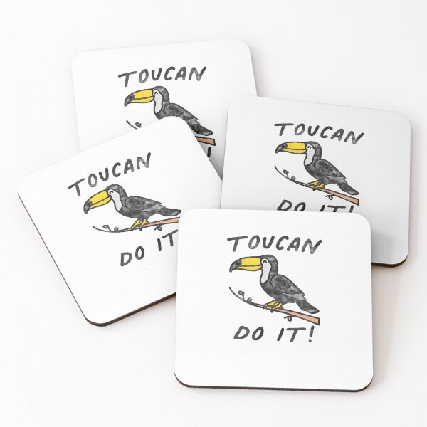 Item preview, You Can Do It Toucan Pun Motivating Joke designed and sold by sharedipmemes.