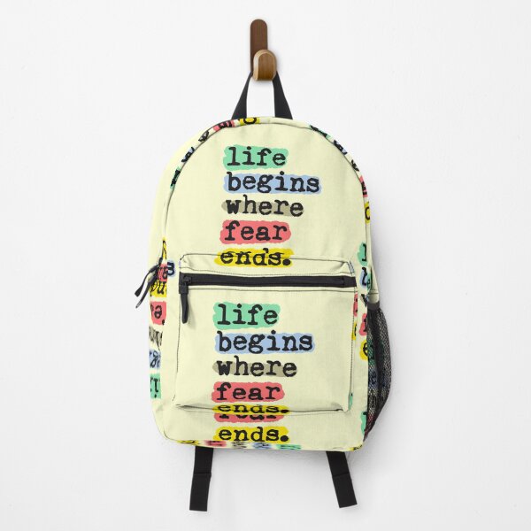 Item preview, Life Begins Where Fear Ends Inspire Colorful designed and sold by sharedipmemes.