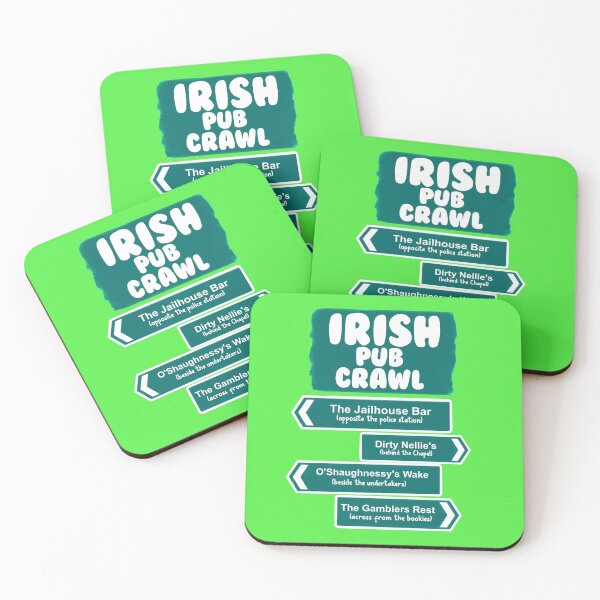 Item preview, Irish Pub Crawl Directions designed and sold by articlave.