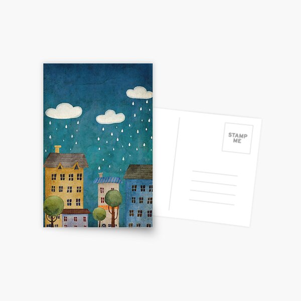 Rain Postcard
