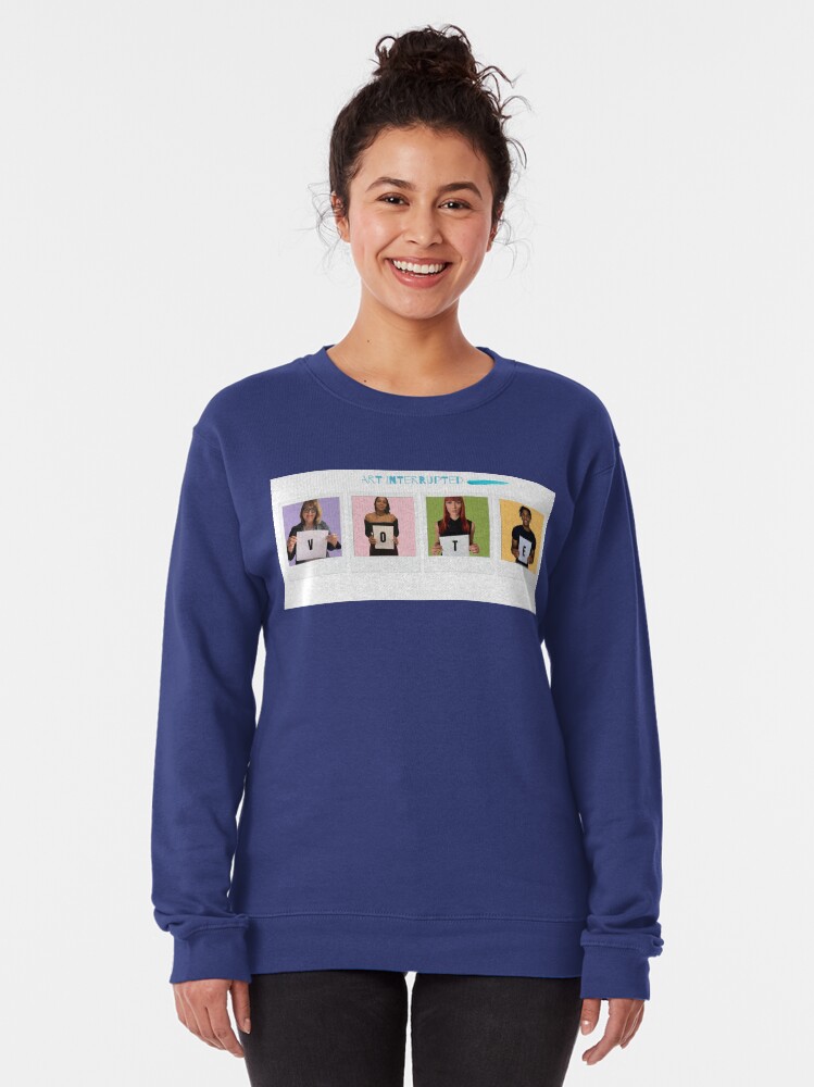 Alternate view of Art Interrupted-VOTE-Vote 2020 Pullover Sweatshirt