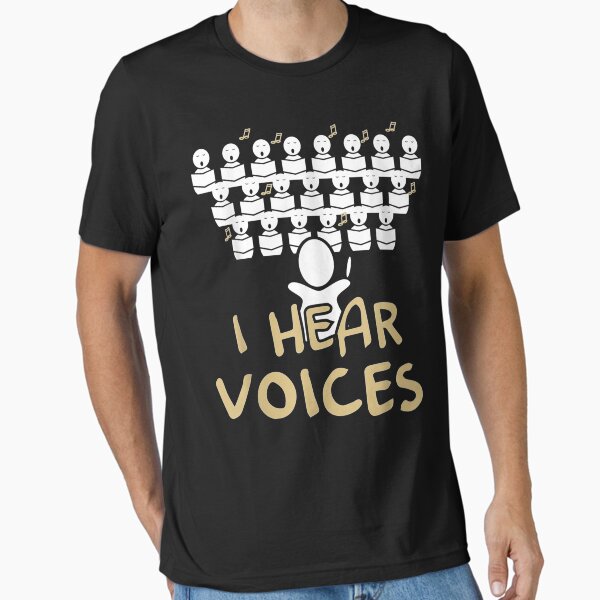 Vista previa del artículo con la obra «Choir I Hear Voices Camiseta divertida del corista», diseñado y vendido por JosephFineArts.