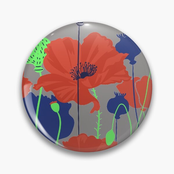 Item preview, Poppy red flowers Grass with Beautiful Poppies , common poppy flowers designed and sold by mashmosh.