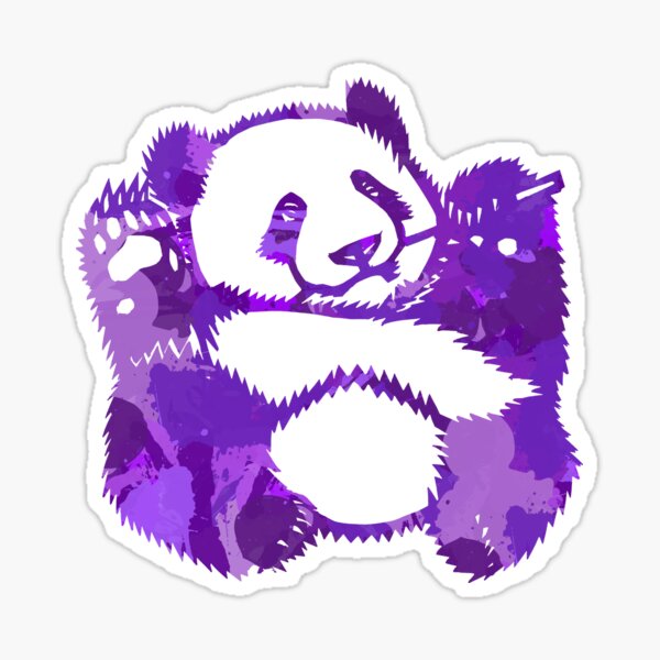 Purple Panda Stickers Redbubble - lemurland mountains roblox