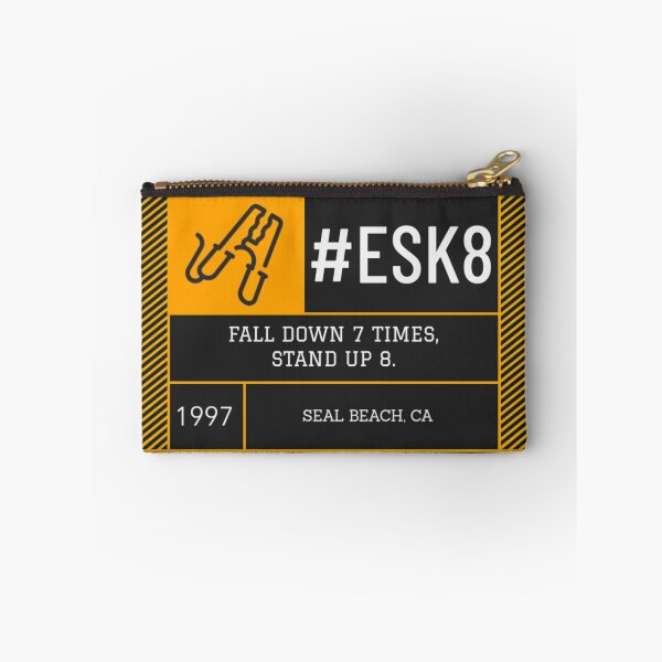 Item preview, #ESK8 - Fall down 7 times, get up 8. designed and sold by SilverFoxStore.