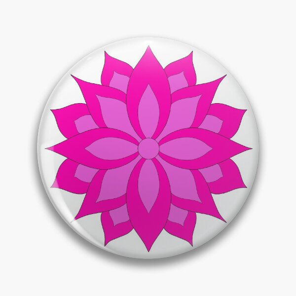 Item preview, Pink Flower and Heart Pattern in Bright Pink designed and sold by CottoVerdi.