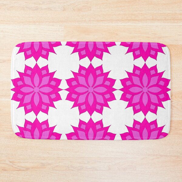 Item preview, Pink Flower and Heart Pattern in Bright Pink designed and sold by CottoVerdi.
