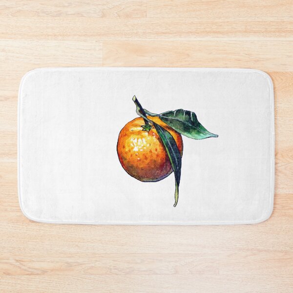 Item preview, Tangerine fruit - watercolor illustration designed and sold by AquarellChill.