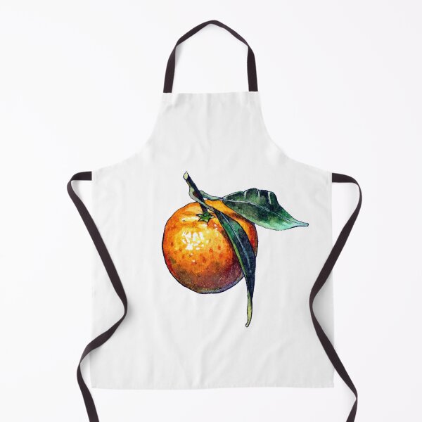 Item preview, Tangerine fruit - watercolor illustration designed and sold by AquarellChill.
