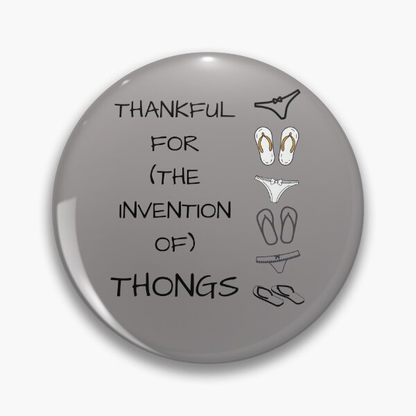 Item preview, Thankful for thongs designed and sold by Mommaspouch.