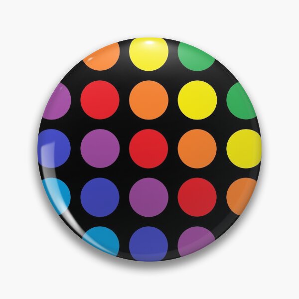 Item preview, Rainbow Polka Dots Black designed and sold by lornakay.