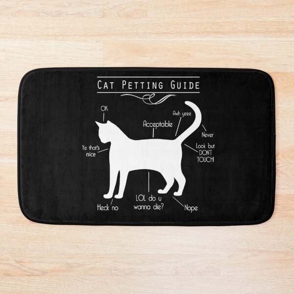 Item preview, Cat Petting Guide Cute / How To Pet a Cat designed and sold by Livity.