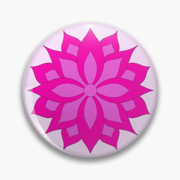 Item preview, Pink Flower and Heart Pattern in Bright Pink on Black designed and sold by CottoVerdi.