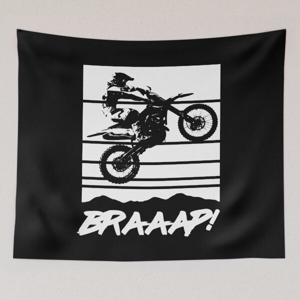 Item preview, Dirt Bike Brap Braap-Braaap Funny Motocross Racing designed and sold by pixeljamz.