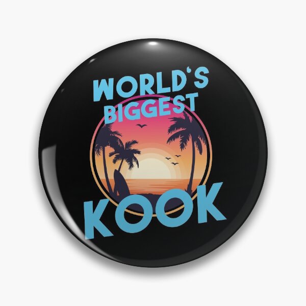 Item preview, World's Biggest KOOK : vintage Funny surf design for friends who still kooks . designed and sold by King Of Skies.