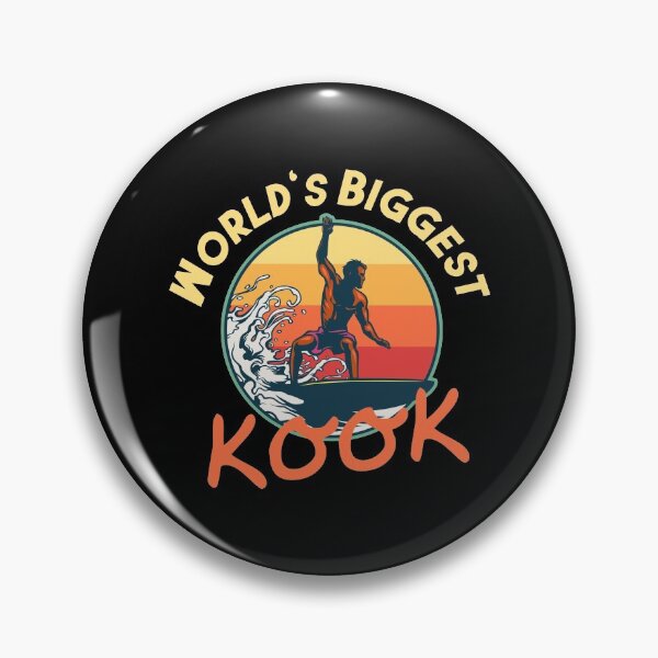 Item preview, World's Biggest KOOK : vintage Funny surf design for friends who still kooks . designed and sold by King Of Skies.