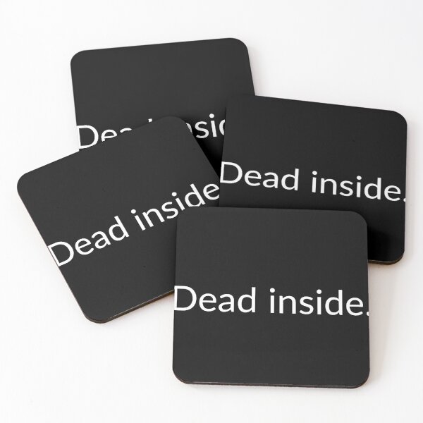Item preview, Dead inside. Fitted T-Shirt designed and sold by Ph ate.