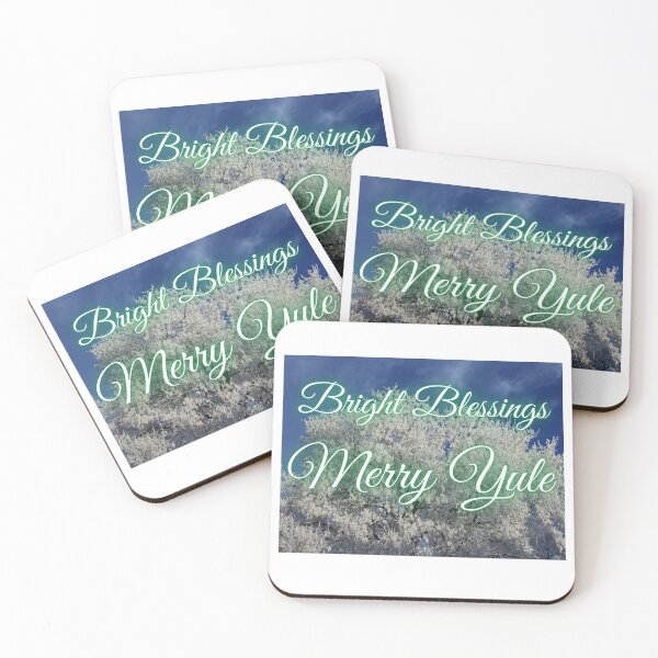 Item preview,  Bright Blessings Merry Yule Seasonal Card - Green Font designed and sold by CharWilcox.