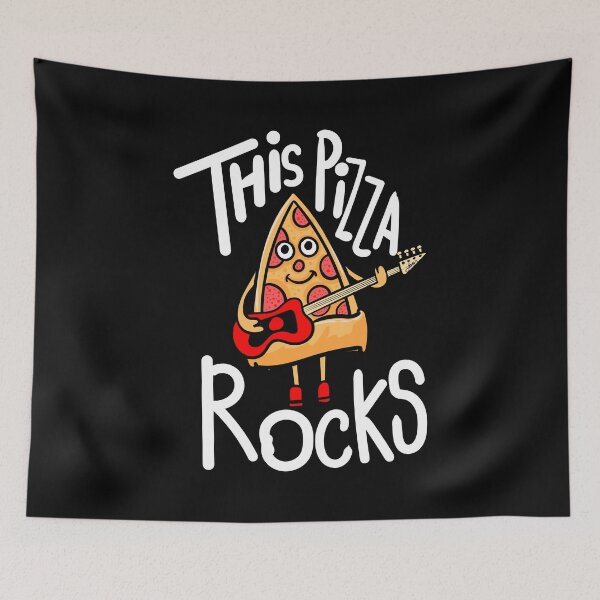 Item preview, This Pizza Rocks Gift idea for pizza lovers and musicians designed and sold by Músico Ilustre.
