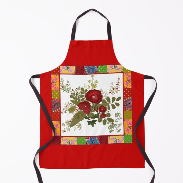 Item preview, Patchwork retro floral with poppy designed and sold by fuzzyfox.
