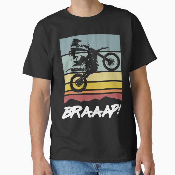 Item preview, Vintage Dirt Bike Braap-Braaap Funny Motocross Racing designed and sold by pixeljamz.