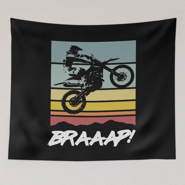 Item preview, Vintage Dirt Bike Braap-Braaap Funny Motocross Racing designed and sold by pixeljamz.